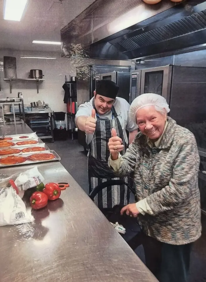 Breaking  bread with the neighbours